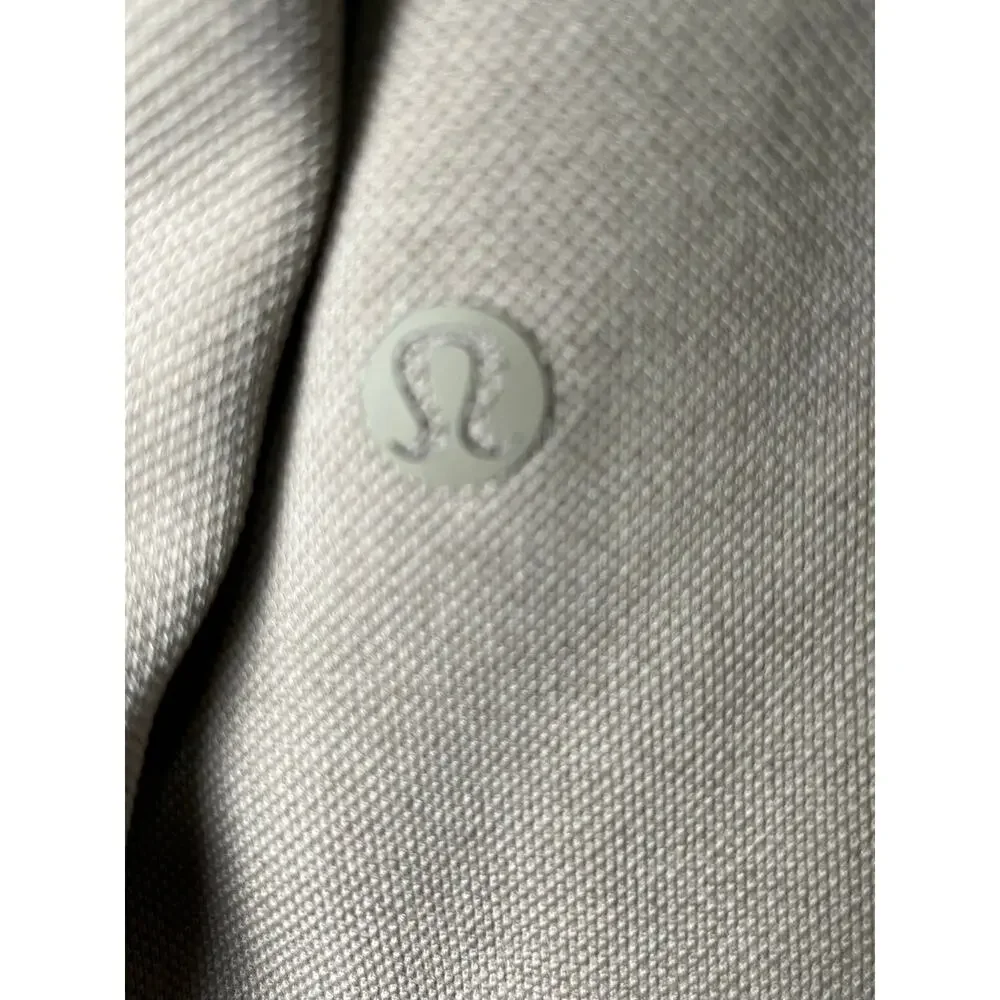 Lululemon Softstreme Pique Oversized Long-Sleeve Polo Shirt Warm Ash Grey Small